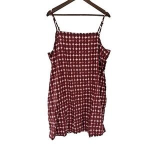 ANA Linen Blend Lagenlook Midi Dress XXL Cottagecore Beach Picnic Coastal